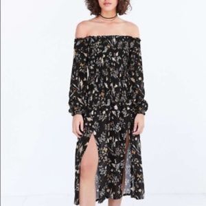 Off the Shoulder Kimchi Blue Smock Dress